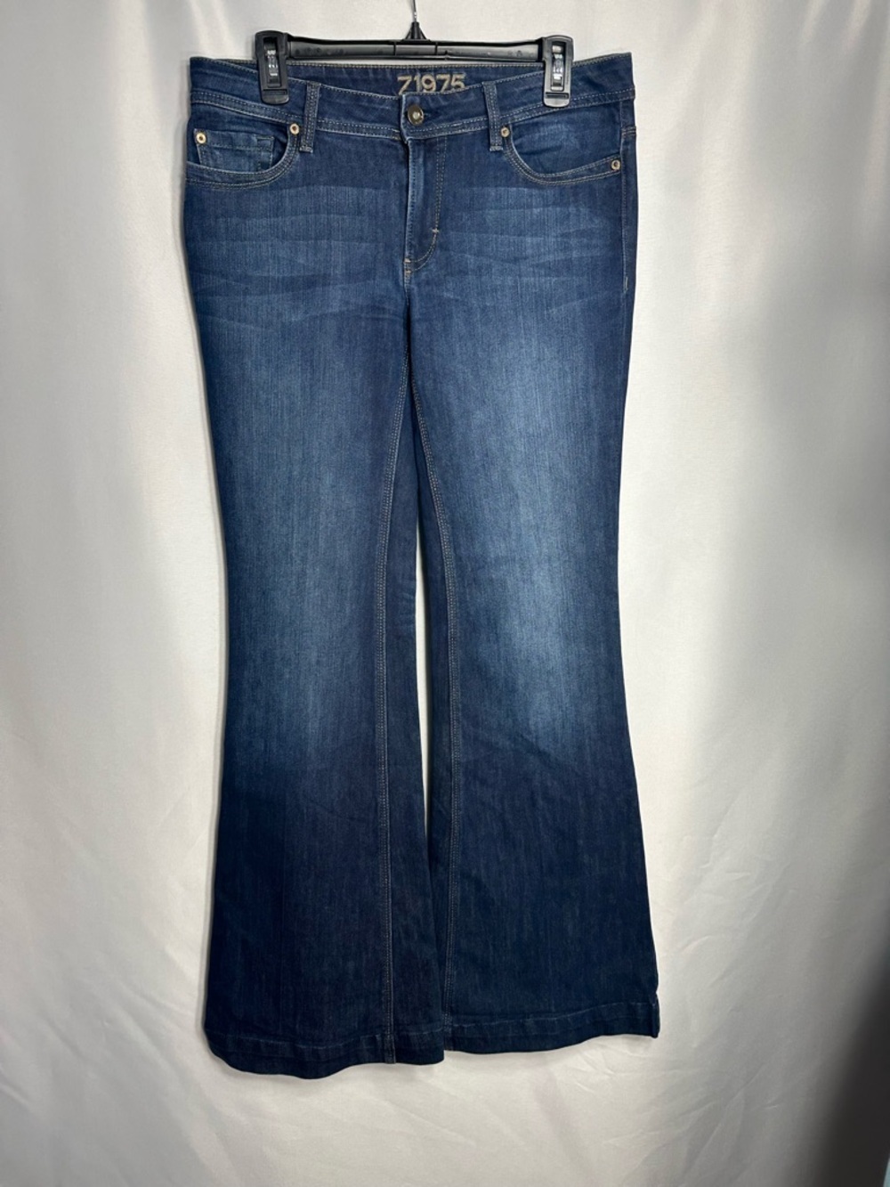 Zara Dark Blue Wide Leg Flare Jeans Exellent condition size 44